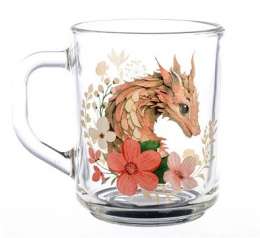 Кружка Gren tea"   07С1335ДЗ  Цветочный дракон/20"