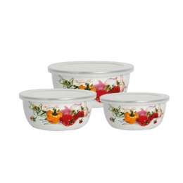 Н-р мисок эмаль 6пр. (0,7л,1л, 1,7л)  Z-80624-02