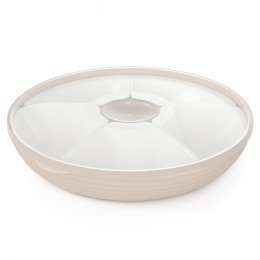 Менажница  Оазис  с крышкой бежевый М9023/9