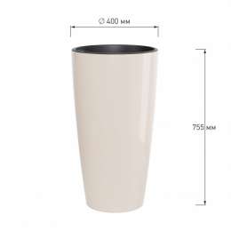 Кашпо напол.Рондо" 71л (23л) бежевый   М8878/1"