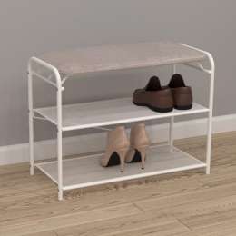 Обувница 3 полки 65 см  Гранада 23 белый