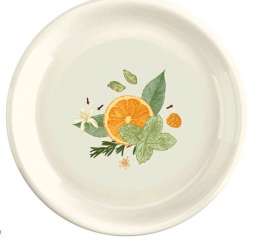 Тарелка  плоская  с декор св.серая 435226230/30