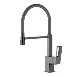 Смес. д/к  Ledeme    4092D-12 с гиб. изливом, оруж.сталь