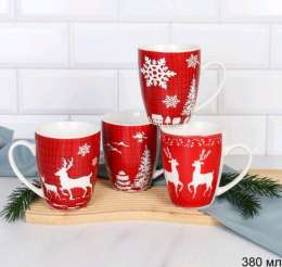 Кружка  -KL-043   380мл  Новогодняя /12   746043