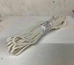 Шнур плетеный 16-пр.ПП с сердечником d5мм*10м бел