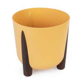Кашпо  на ножках  Жардин  21л горчичный М9128/28