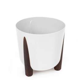 Кашпо  на ножках Жардин"  9л белый М9125/4"