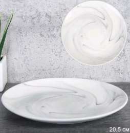 Мрамор тарелка   20,5см  W-302    747934