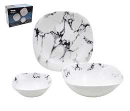 Сервиз стол. 18 пр.  Sguare soft color LFP MARBLE 19065 620/180мл