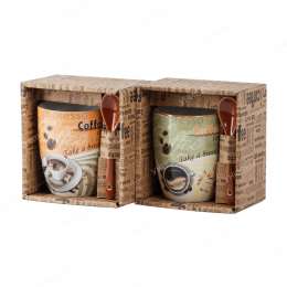 Кружка   -R03H/278J  Бодрый день микс с ложкой