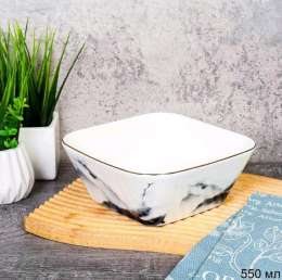 Мрамор салатник  глубокий 14*5,5  DR-1017/44  750807