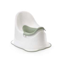 Горшок-стульчик антискользящий бело-оливковый М9074/6