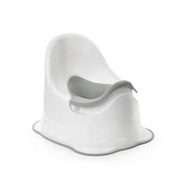 Горшок-стульчик антискользящий бело-серый М9075/6