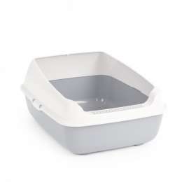 Лоток для кошек серый ALTA с высоким бортиком М8578/8