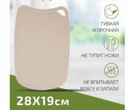 Доска разд пласт 28*19см TimA беж. (30шт) - ДРГ-2819